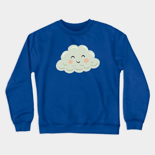 Happy Cloud Crewneck Sweatshirt by Rebelform